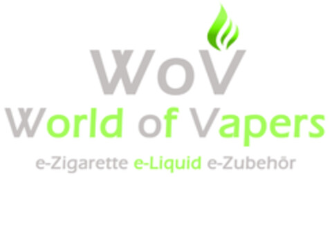 WoV World of Vapers e-Zigarette e-Liquid e-Zubehör Logo (DPMA, 31.10.2018)