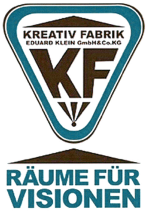 KREATIV FABRIK EDUARD KLEIN GmbH&Co.KG KF RÄUME FÜR VISIONEN Logo (DPMA, 03.04.2021)