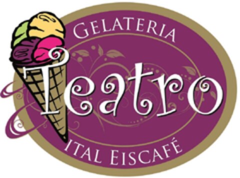 GELATERIA Teatro ITAL EISCAFÉ Logo (DPMA, 09/14/2022)