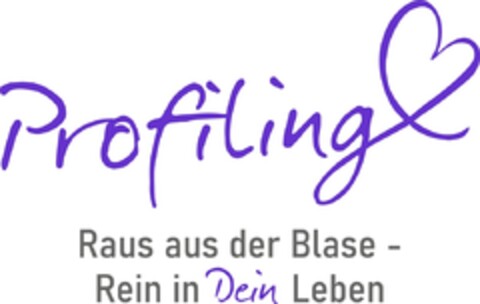 Profiling Raus aus der Blase - Rein in Dein Leben Logo (DPMA, 07/21/2023)
