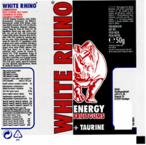 WHITE RHINO Logo (DPMA, 07/31/2003)