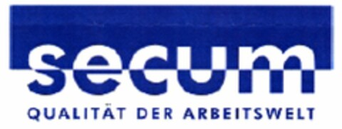 secum QUALITÄT DER ARBEITSWELT Logo (DPMA, 05.07.2005)