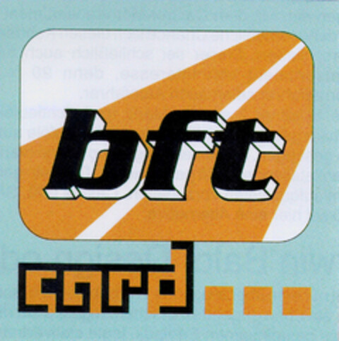 bft card ... Logo (DPMA, 11/08/1996)