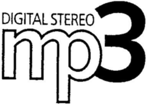 DIGITAL STEREO mp3 Logo (DPMA, 09.03.1999)