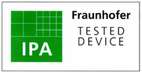 IPA Fraunhofer TESTED DEVICE Logo (DPMA, 19.03.1999)