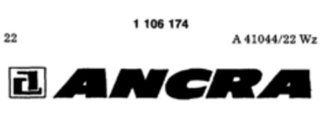 ANCRA Logo (DPMA, 24.02.1986)