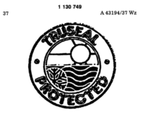 TRUSEAL PROTECTED Logo (DPMA, 24.07.1987)