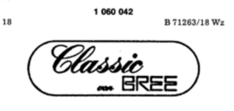 Classic von BREE Logo (DPMA, 10/27/1982)