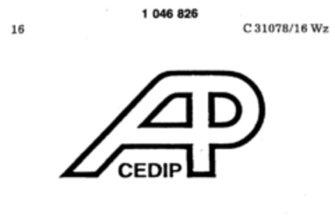 AP CEDIP Logo (DPMA, 03/31/1982)