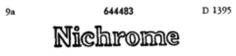 Nichrome Logo (DPMA, 11/15/1950)