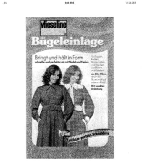 vlieseline Bügeleinlage Logo (DPMA, 08.10.1975)