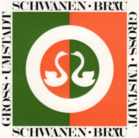 SCHWANEN·BRÄU GROSS·UMSTADT Logo (DPMA, 23.05.1969)