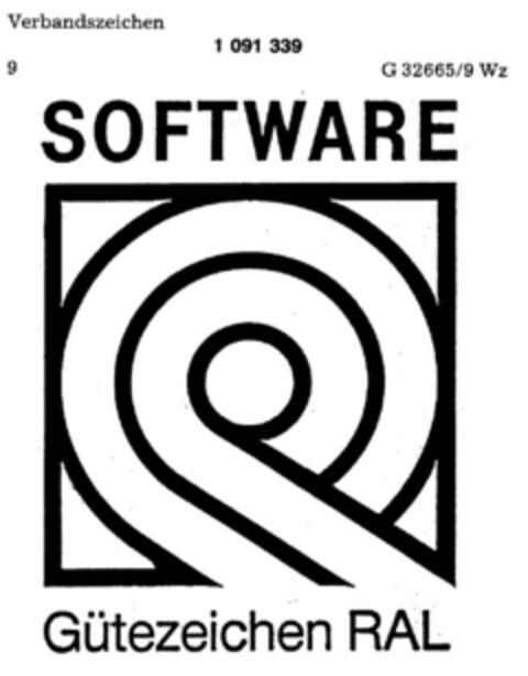 SOFTWARE Gütezeichen RAL Logo (DPMA, 08.10.1985)