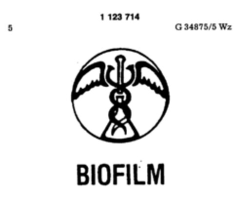 BIOFILM Logo (DPMA, 27.10.1987)