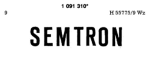 S E M T R O N Logo (DPMA, 03/07/1986)