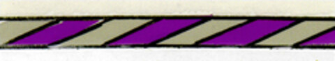 Verdrillter Kabelkennfaden in der Farbfolge: lila - grau - lila - grau Logo (DPMA, 31.03.1981)