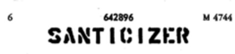 SANTICIZER Logo (DPMA, 10.07.1952)