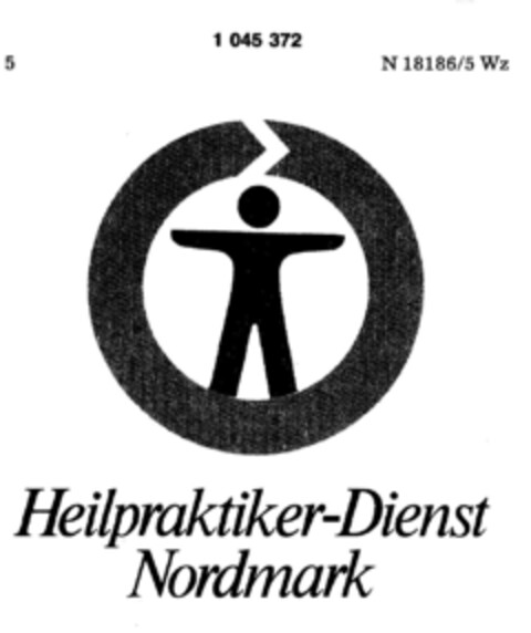 Heilpraktiker-Dienst Nordmark Logo (DPMA, 05/28/1982)