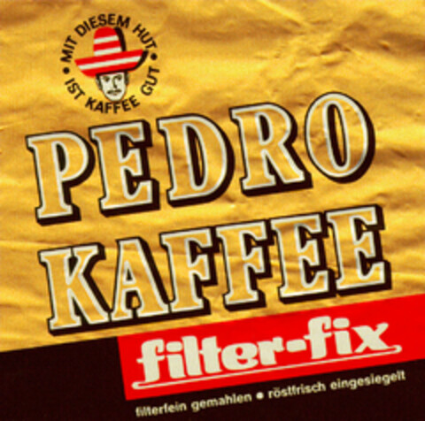 PEDRO KAFFEE filter-fix Logo (DPMA, 05/18/1971)