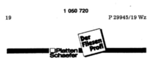 Platten Schaefer Der Fliesen Profi Logo (DPMA, 13.01.1983)