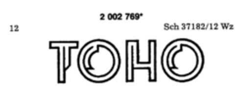 TOHO Logo (DPMA, 29.04.1991)