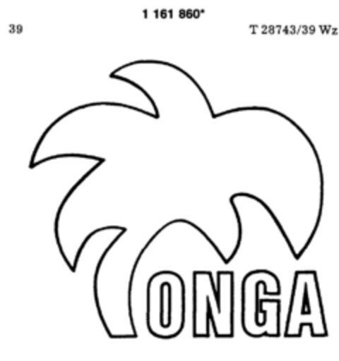 TONGA Logo (DPMA, 16.03.1989)