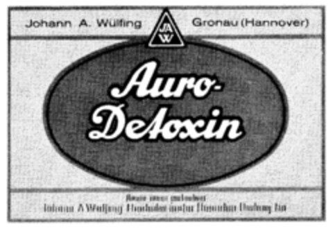 Auro-Detoxin Logo (DPMA, 29.11.1935)