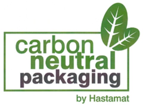 carbon neutral packaging by Hastamat Logo (DPMA, 06/21/2011)