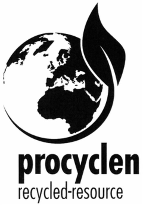 procyclen recycled-resource Logo (DPMA, 11.07.2012)