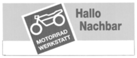 Hallo Nachbar MOTORRAD WERKSTATT Logo (DPMA, 08.02.2018)