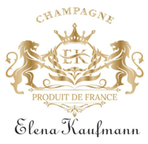 CHAMPAGNE EK PRODUIT DE FRANCE Elena Kaufmann Logo (DPMA, 05.07.2023)