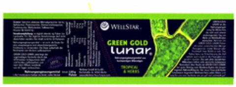 WELLSTAR GREEN GOLD lunar TROPICAL & HERBS Logo (DPMA, 23.06.2005)
