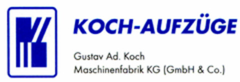 KOCH-AUFZÜGE Gustav Ad. Koch Logo (DPMA, 24.07.1999)