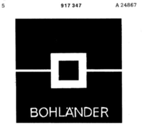 BOHLÄNDER Logo (DPMA, 05.05.1973)