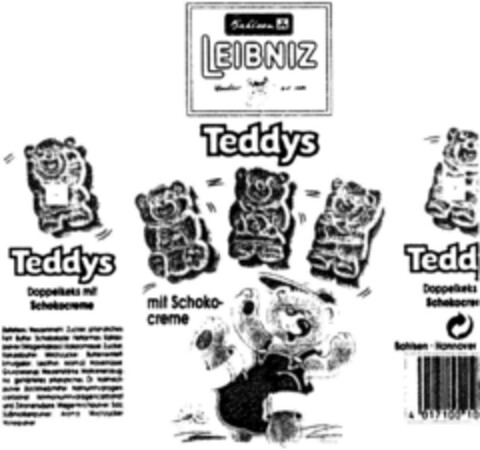 Bahlsen LEIBNIZ Teddys Logo (DPMA, 30.06.1993)