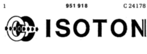 ISOTON Logo (DPMA, 06/28/1974)