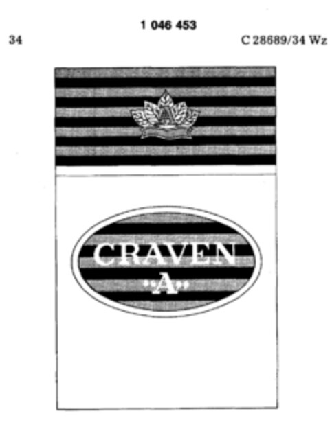 CRAVEN A Logo (DPMA, 23.08.1979)