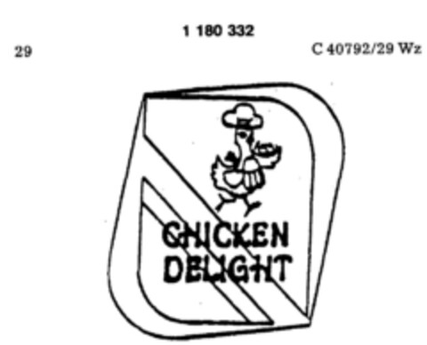 CHICKEN DELIGHT Logo (DPMA, 25.07.1990)