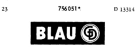 BLAU GD Logo (DPMA, 06.11.1961)