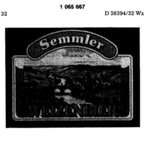 Semmler WEIZENBIER Logo (DPMA, 02.04.1983)