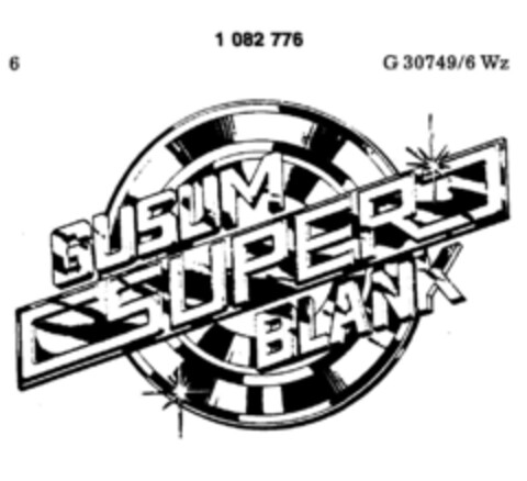 GUSUM SUPER BLANK Logo (DPMA, 30.08.1983)