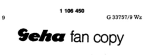 Geha fan copy Logo (DPMA, 08.11.1986)