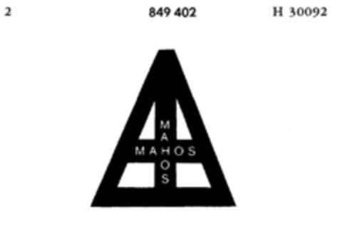 MAHOS Logo (DPMA, 07.07.1967)