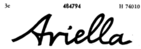 Ariella Logo (DPMA, 07.03.1936)