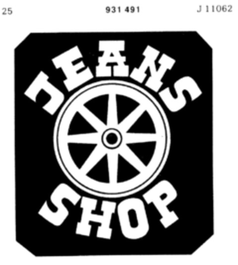 JEANS SHOP Logo (DPMA, 06.09.1973)