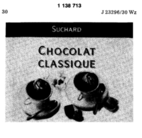 SUCHARD CHOCOLAT CLASSIQUE Logo (DPMA, 23.09.1988)