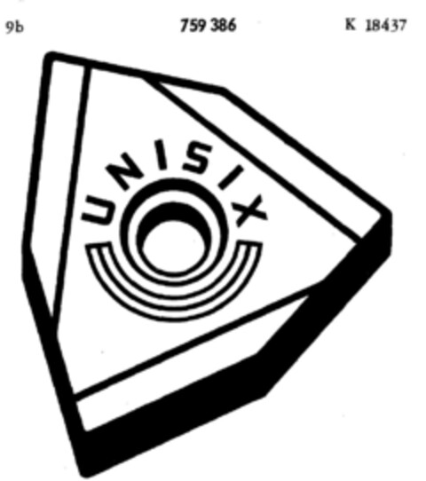 UNISIX Logo (DPMA, 11.02.1961)