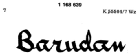 Barudan Logo (DPMA, 19.12.1989)