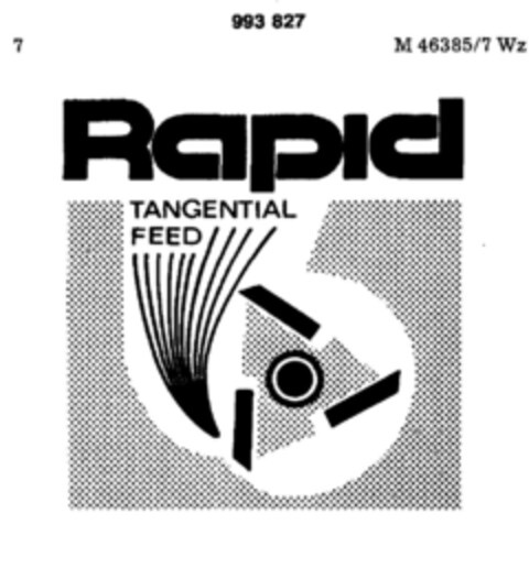 Rapid TANGENTIAL FEED Logo (DPMA, 03/30/1979)