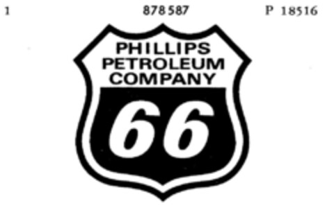 PHILLIPS PETROLEUM COMPANY 66 Logo (DPMA, 29.10.1969)